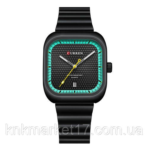 Багатофункціональний високоякісний кварцовий годинник Curren 8460 All Black, фото 1
