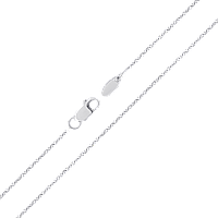 Ланцюжок із білого золота якірного плетіння, 380-420 мм