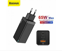 Сетевое зарядное устройство Baseus GaN 65W Mini Quick Charge Travel QC 3.0 PD