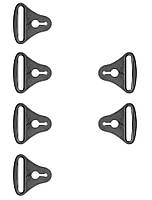 Набір застібок POD KX Strap Loop Set для POD K4/К8, One Size