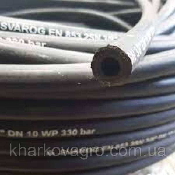 Рукав високого тиску МТЗ L = 1000 ключ 24 з кутом 90*(РВТ) 2SN DN10 WP330/bp1320 bar, фото 1