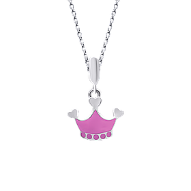 Кулон Корона рожева