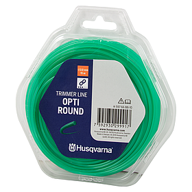 Жилка кругла зелена Husqvarna Opti Round 2.0 мм, 15 м