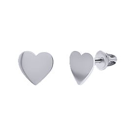 Сережки Серце гладке