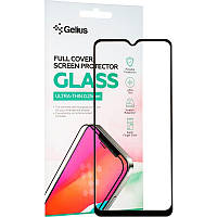 Защитное стекло для Samsung A02 (Gelius Full Cover Black) высокая чувствительность экрана.