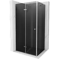 Mexen Lima душова кабіна з складаними дверима 100 x 120 см, сіра, срібляста - 856-100-120-01-40