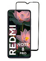 Захисне скло для Xiaomi Redmi Note 8 Pro (повне проклеювання екрана) black