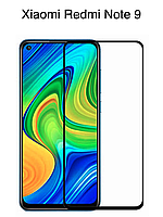 Захисне скло для Xiaomi Redmi Note 9 (повне проклеювання екрана) black