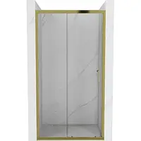 Mexen Apia душові двері розсувні 115 см, прозорі, золотисті - 845-115-000-50-00