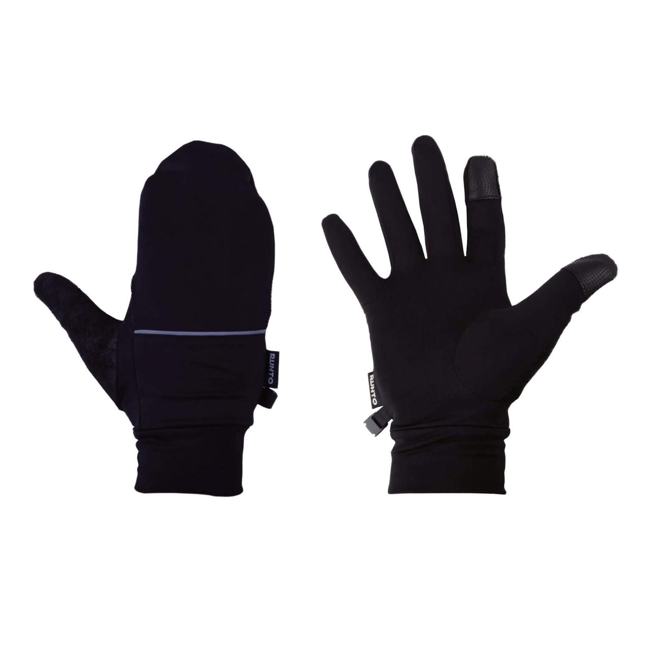 Рукавички для бігу Runto HIDE Black (XXL)