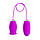 Кліторальний стимулятор з віброяйцем - Pretty Love Daisy Licking Vibrator Purple, фото 4