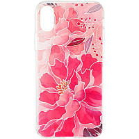 Чохол для IPhone X  / накладка на айфон 10  (Gelius Print Case Rose Flower)