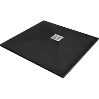 Mexen Stone+ душовий композитний піддон квадратної форми 100 x 100 см, чорний - 44701010