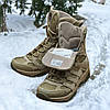Тактичні берці зимові койот, військові черевики бежеві зима, армійське взуття на зиму для зсу, розміри: 36-47, фото 6