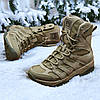 Тактичні берці зимові койот, військові черевики бежеві зима, армійське взуття на зиму для зсу, розміри: 36-47, фото 5