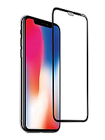 Защитное стекло для IPhone Xs Max (полная проклейка экрана) black