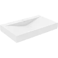 Mexen Poli умивальник накладний з каменю 1/O 80 x 48 см, білий - 23028001