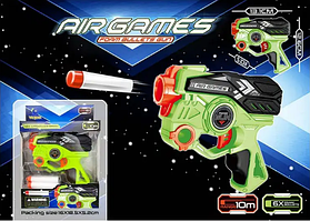 Пістолет стріляє поролон. снарядами,в кор-ці,18,5х16см №218D-2(60)(120) КІ