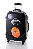 Ударостійка мала валіза Ambassador Classic A8503 Чорна, фото 2
