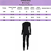 Комплект жіночої термобілизни 2в1, Дайвінг на флісі (S-3XL), Чорна / Універсальна термобілизна кофта + штани 2XL, фото 10