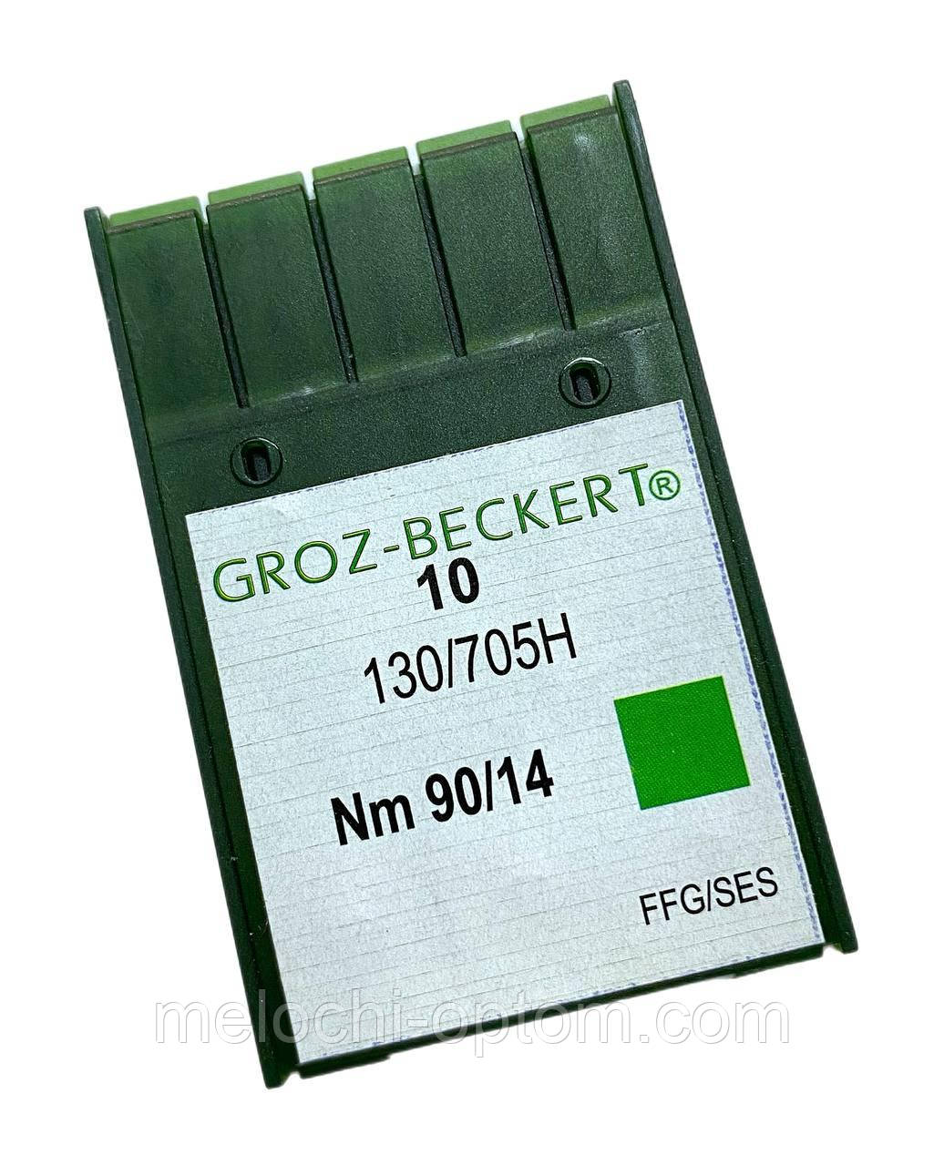 Голки швейні Groz-Beckert (№90/14 FFG/SES)для побутових швейних машин