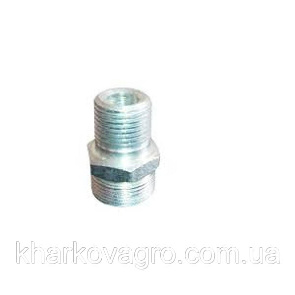 Штуцер з'єднувальний S24 * К1/2 дросельний (уповільнює) конічний в гідроциліндр, фото 1