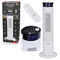 Колонний тепловентилятор-обігрівач керамічний Adler AD 7730 з зволожувачем РК-дисплеєм та пультом ДУ