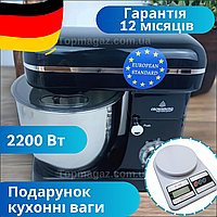 Планетарный миксер Crownberg 2200 Вт. Гарантия! Кухонный тестомес с чашей.