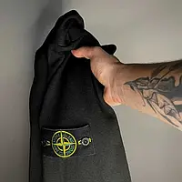 Ориг патч + Бирки // Stone Island кофта свитшот черный