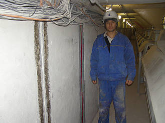 Герметизация деформационных швов подземных галерей элеватора филиала Глобинский ООО СП НИБУЛОН – г.Глобино, Полтавская обл. 26