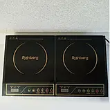 Електроплита індукційна Rainberg RB-817 4200W. Електроплита склокерамічна двокомфоркова, фото 4