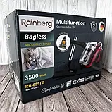 Пилосос колбовий Rainberg RB-655TB 3500W, HEPA фільтр регулятор потужності та турбощіткою, фото 11