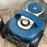 Контейнерний пилосос Henschll XN-1989 3000 Вт без мішка для збирання пилу Циклонний пилосос 4 л Синій, фото 3