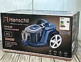 Контейнерний пилосос Henschll XN-1989 3000 Вт без мішка для збирання пилу Циклонний пилосос 4 л Синій, фото 7