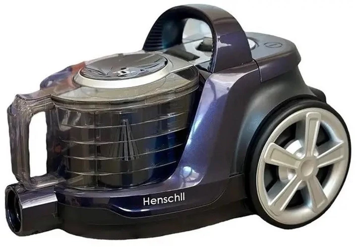 Контейнерний пилосос Henschll XN-1989 3000 Вт без мішка для збирання пилу Циклонний пилосос 4 л фіолетовий, фото 1