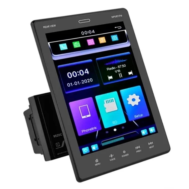 Автомагнітола MP5 9520 - вертикальний екран 9.5" дюйма GPS FM USB