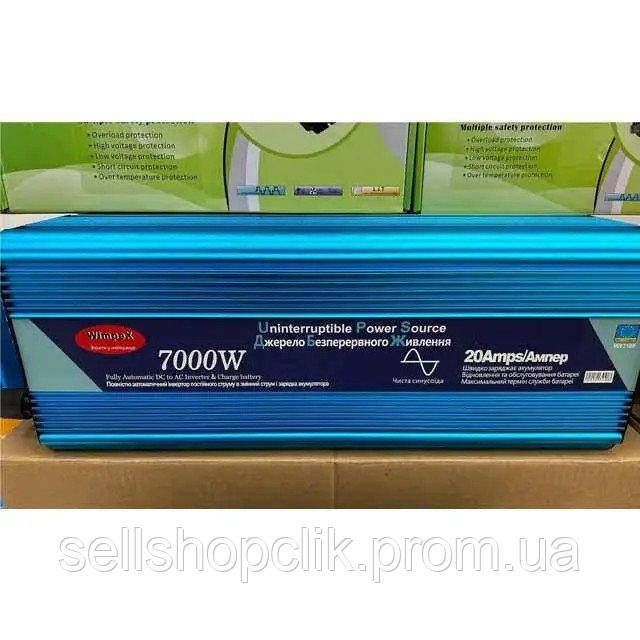 Преобразователь напряжения Power Inverter Wimpex WX-7100 7000W 12V UPS, инвертор, чистая синусоида с - фото 1 - id-p1992961181