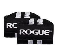 Кистьові бинти Rogue Wrist Wraps Black/White (середня+ жорсткість)