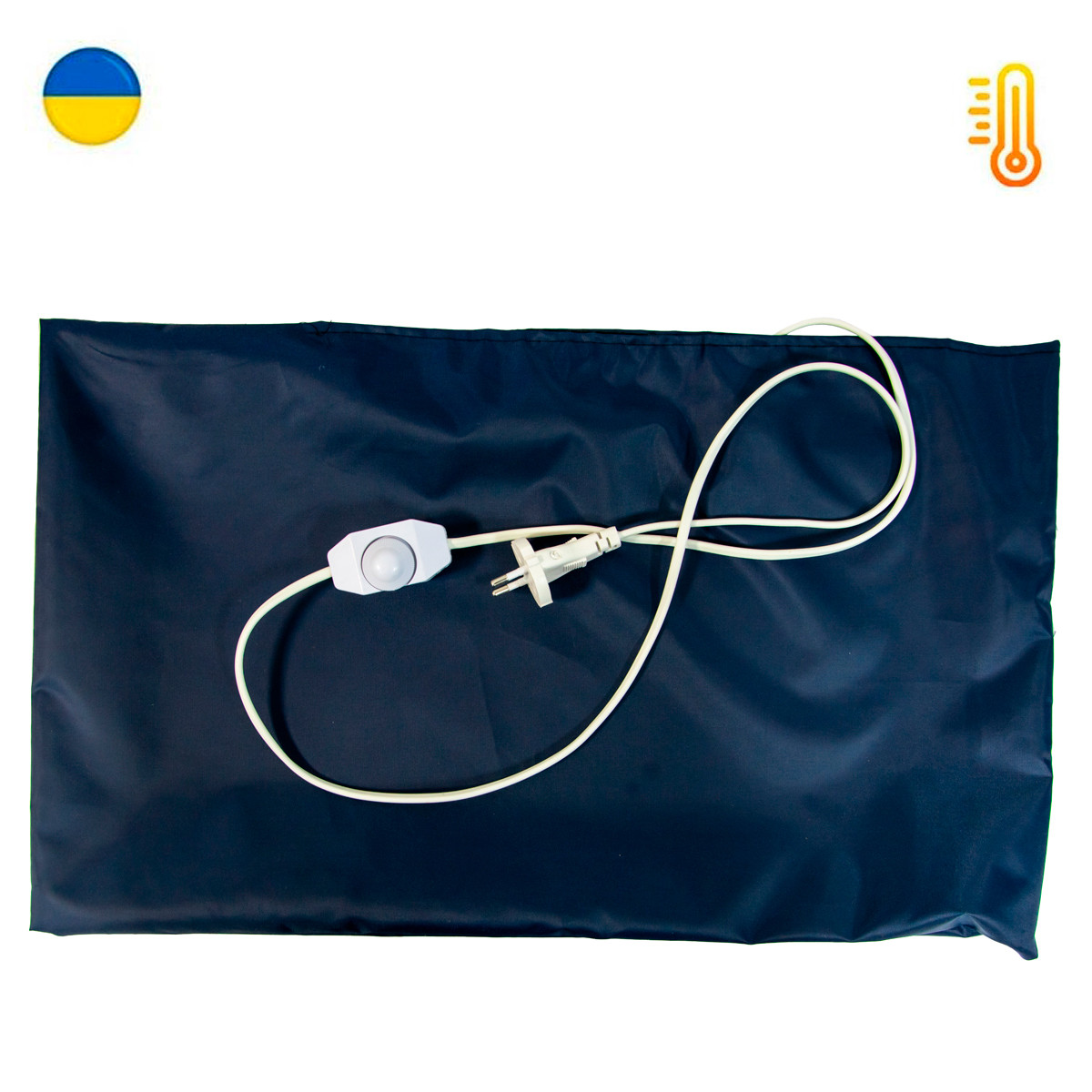 Грелка електрична ЕК 4\220 30Вт Темно-синя електрогрілка, килимок з підігрівом 26х52см | электро грелка