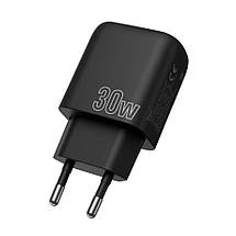 Мережевий зарядний пристрій МЗП Proove Silicone Power Plus МЗП 30W (Type-C + USB) (black), фото 5