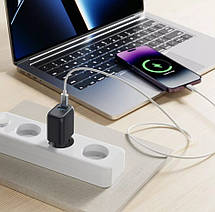 Мережевий зарядний пристрій МЗП Proove Silicone Power Plus МЗП 30W (Type-C + USB) (black), фото 6