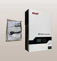 Гібридний сонячний інвертор Must із заряджанням, PV18-1512VPM, 1500W, 12 V, струм заряду 10/20A, 160-275V, MPPT (60А