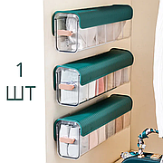 Пластиковий органайзер 2в1 для зберігання білизни в ящику або шафі