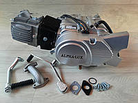Двигатель DELTA , ALFA , ACTIVE - 110 (механика) чугунный цилиндр без стартерa