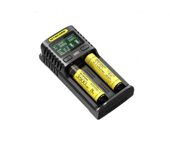 Зарядний пристрій універсальний Nitecore Digicharger UM2, 2 канали, LCD дисплей, підтримує Li-ion, Ni-MH