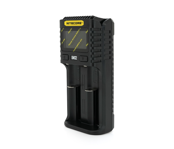 Зарядное устройство универсальное Nitecore Digicharger UMS2, 2 канала, LCD дисплей, поддерживает Li-ion, Ni-MH и Ni-Cd AA (R6), АА