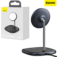 Беспроводная магнитная зарядка для iPhone Baseus Wireless Charging Swan 15W Black (WXSW-01)