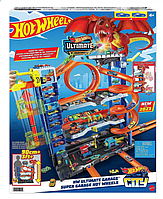 Игровой набор Hot Wheels City Ultimate Garage 2023. Хот Вилс Сити Легендарный Гараж с Драконом, лифтом, треком