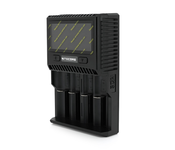 Зарядное устройство универсальное Nitecore SC4, 4 канала, LCD дисплей, поддерживает Li-ion, Ni-MH и Ni-Cd AA