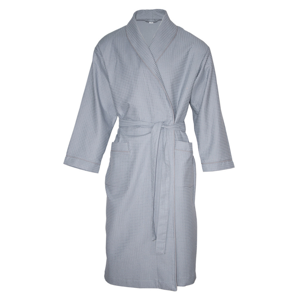 Халат вафельний ЛЮКС Ярослав сірий розміри від 44 до 62, фото 1